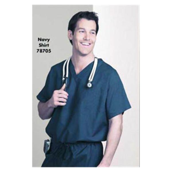 Shirt Scrub Fashion Blend Unisex Medium Blueberry Ea